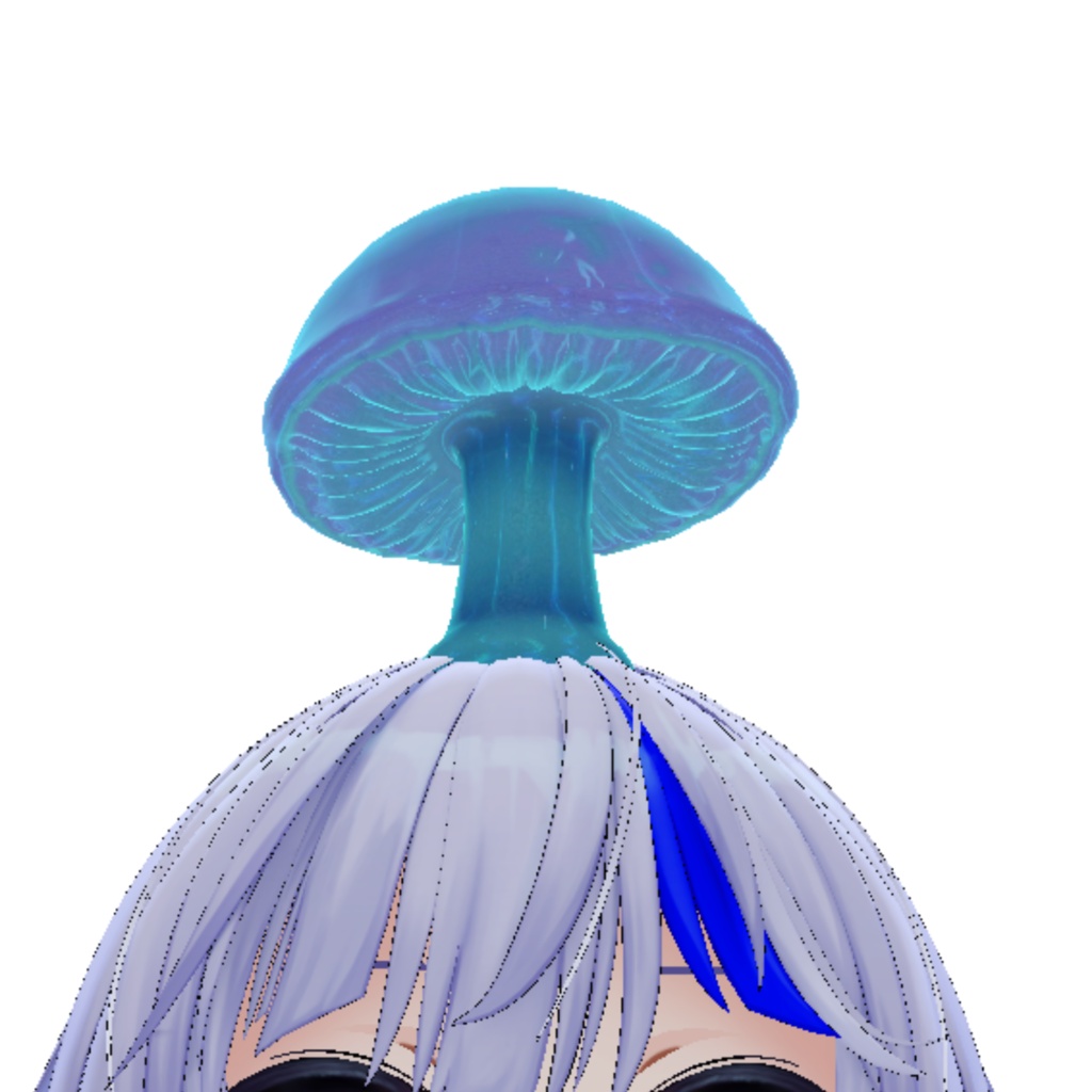 【ほんのり光る】幻想的なきのこヘアアクセ