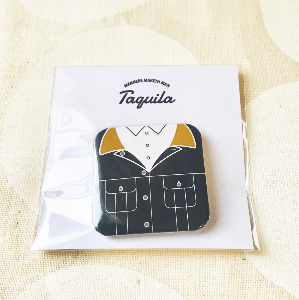 KM正方形型缶バッジ/Tequila