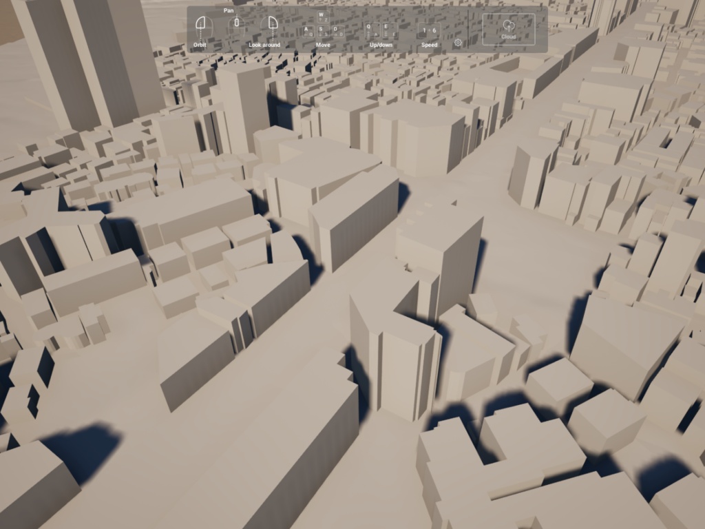 3D都市モデル|渋谷区表参道ヒルズ周辺 500m四方