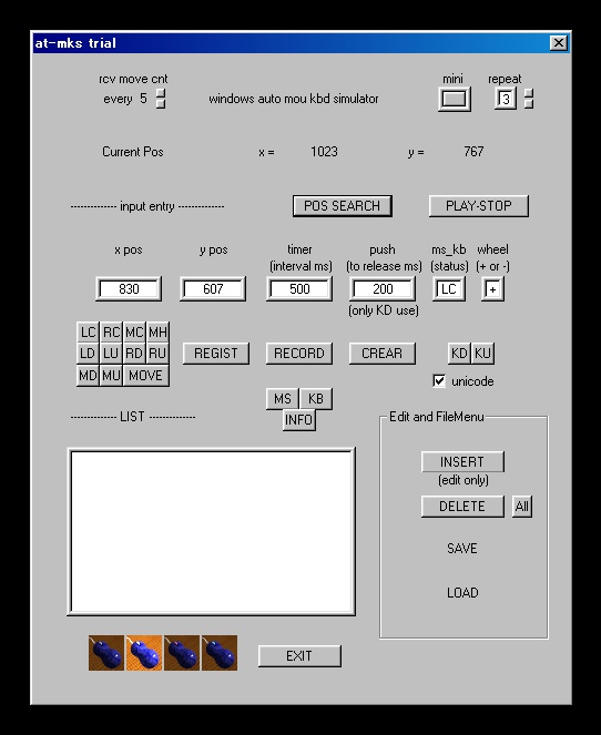 Windows auto mouse keyboard simulator (体験版)