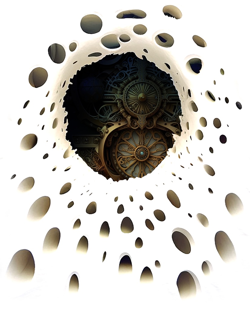 空いた穴から見えるのは機械の体-Remodeled human style