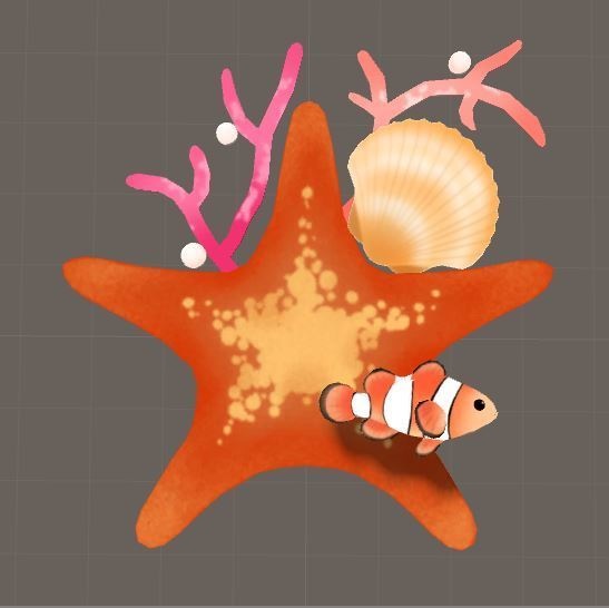 Sea star brooch 「おまけ商品あり」