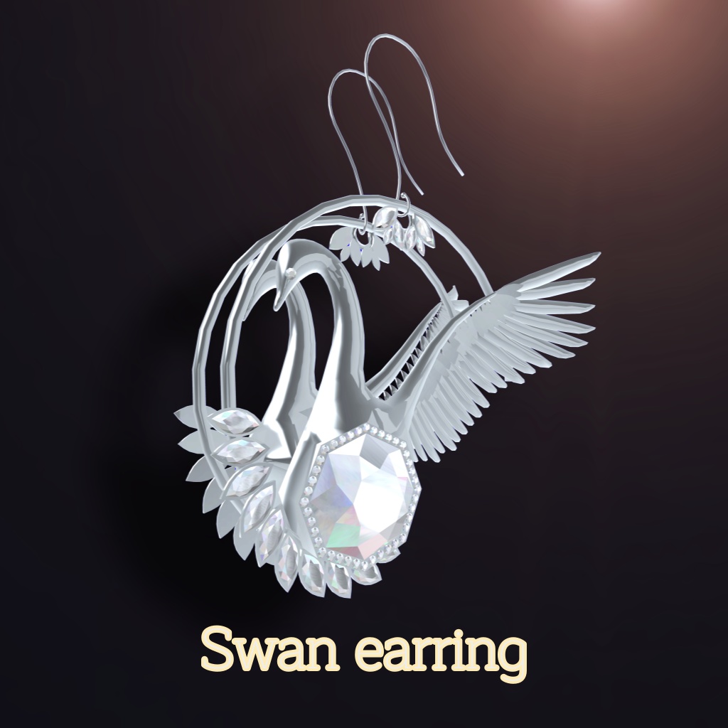 Swan earring