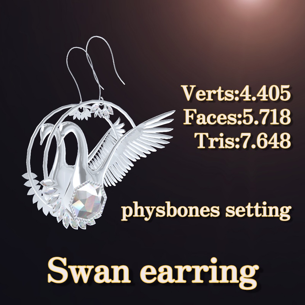 Swan earring