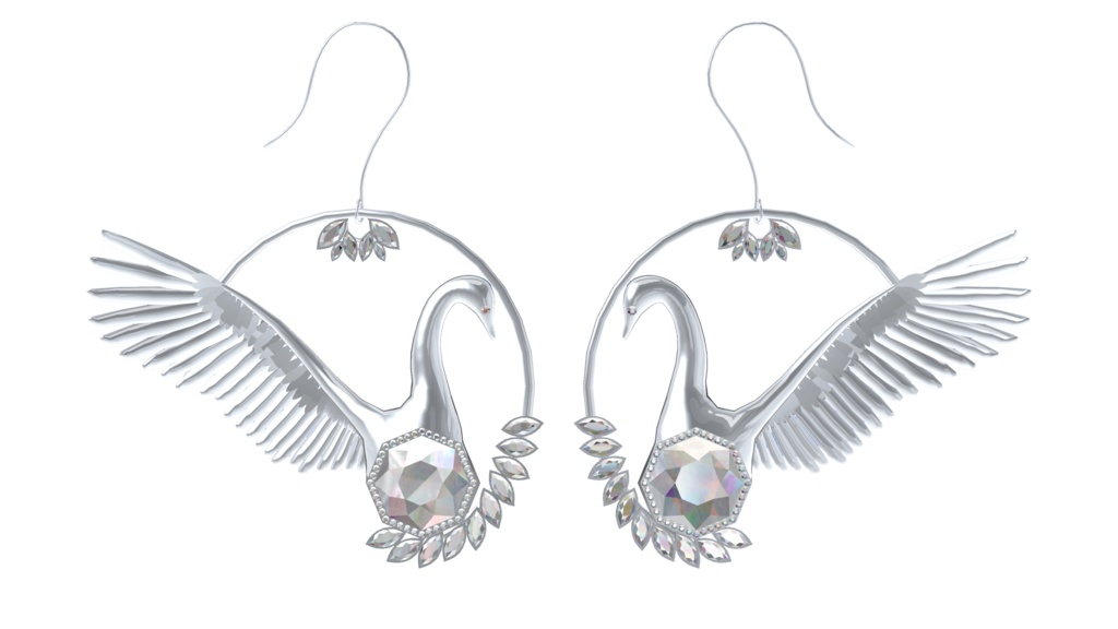 Swan earring