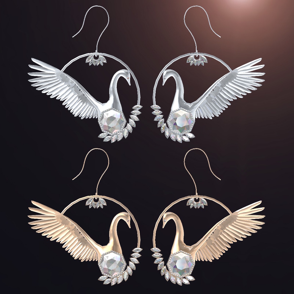 Swan earring