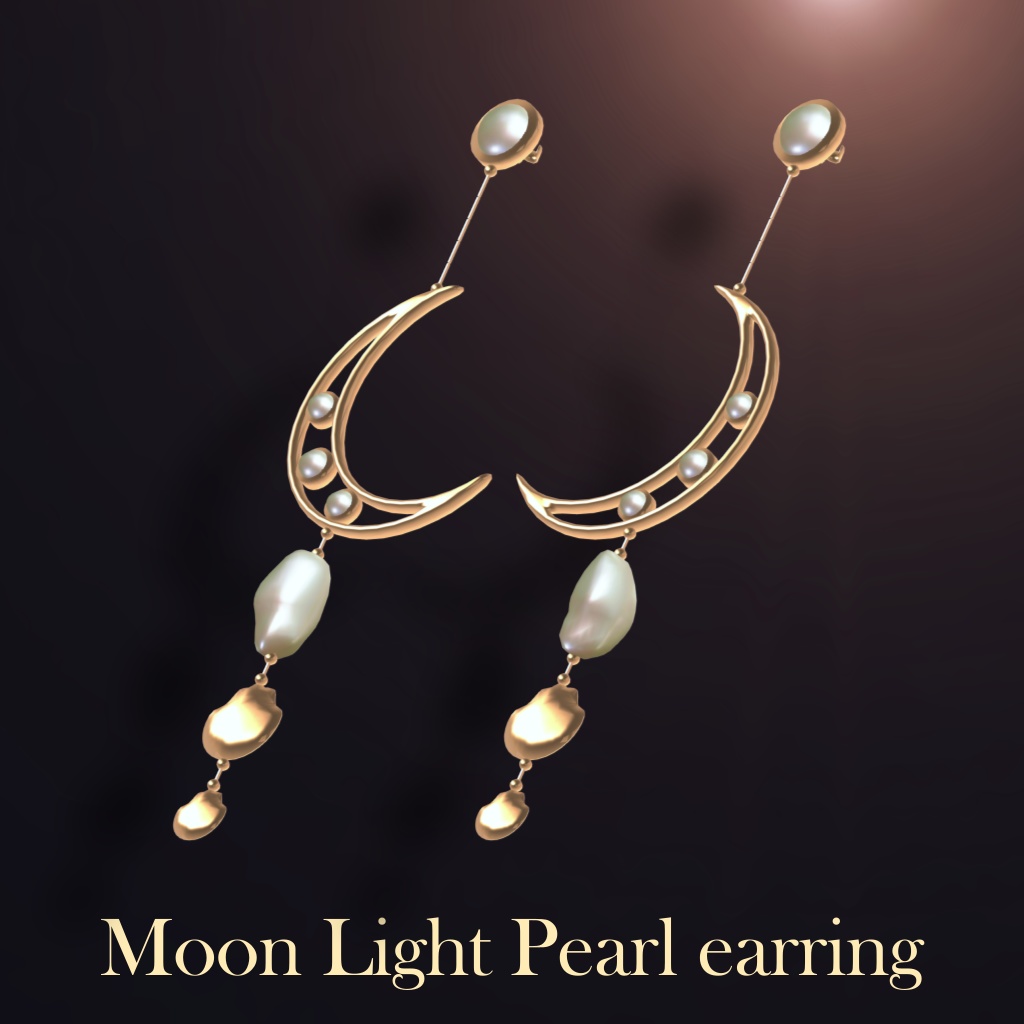 Moon Light Pearl Earring