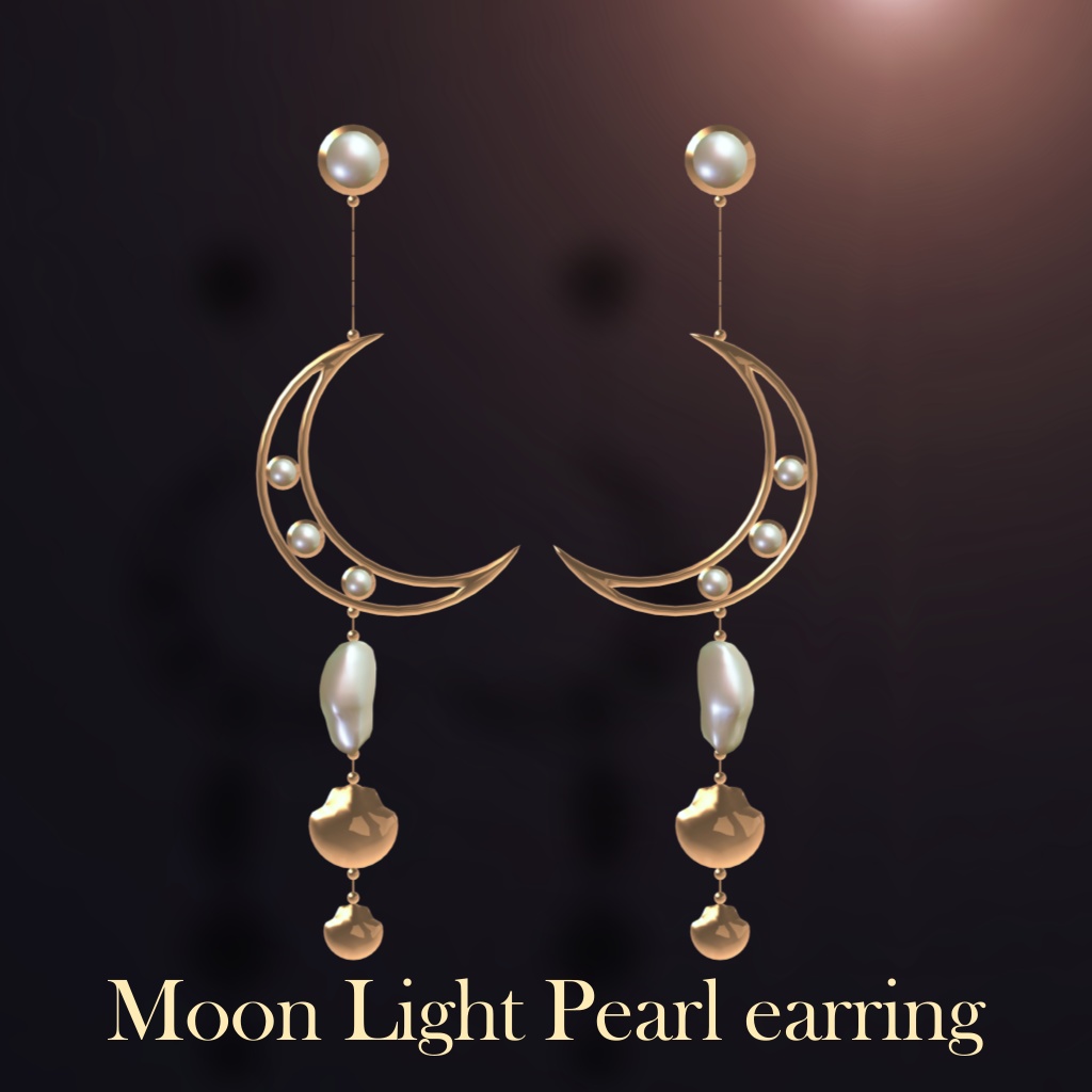 Moon Light Pearl Earring