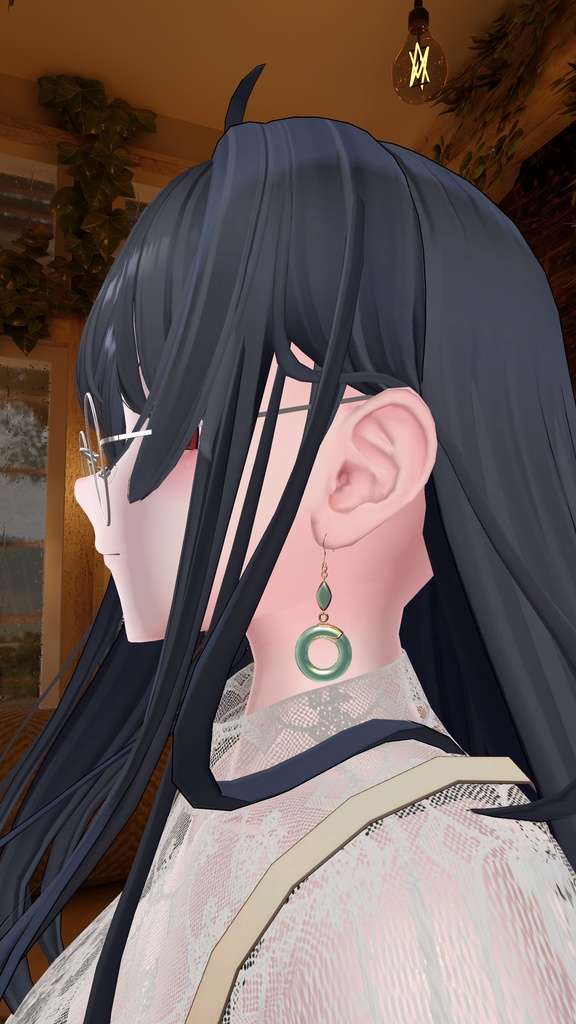 Jade earring +DLC jade ring