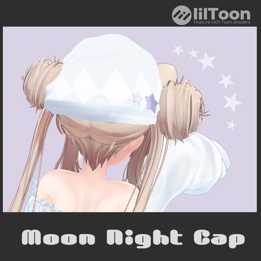 【VRChat想定】Moon Night Cap