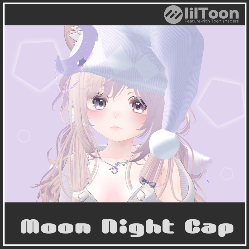 【VRChat想定】Moon Night Cap