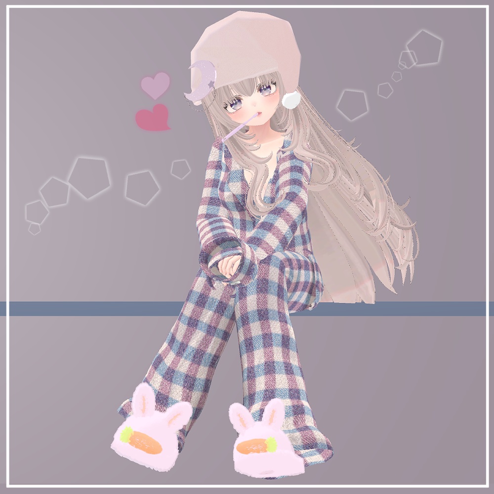 【VRChat想定】MoonRabbit Slipper(萌・マヌカ対応)