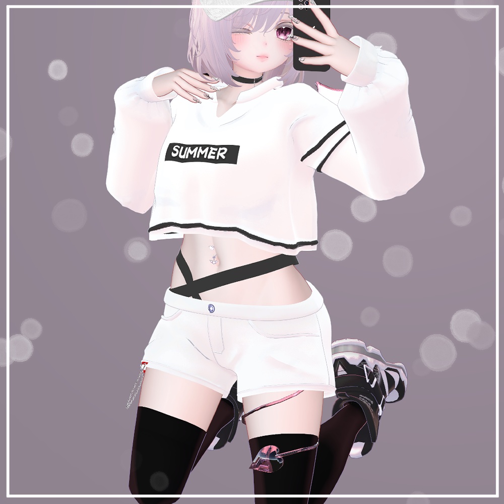 【VRChat想定】Leg Tail (5アバター対応)