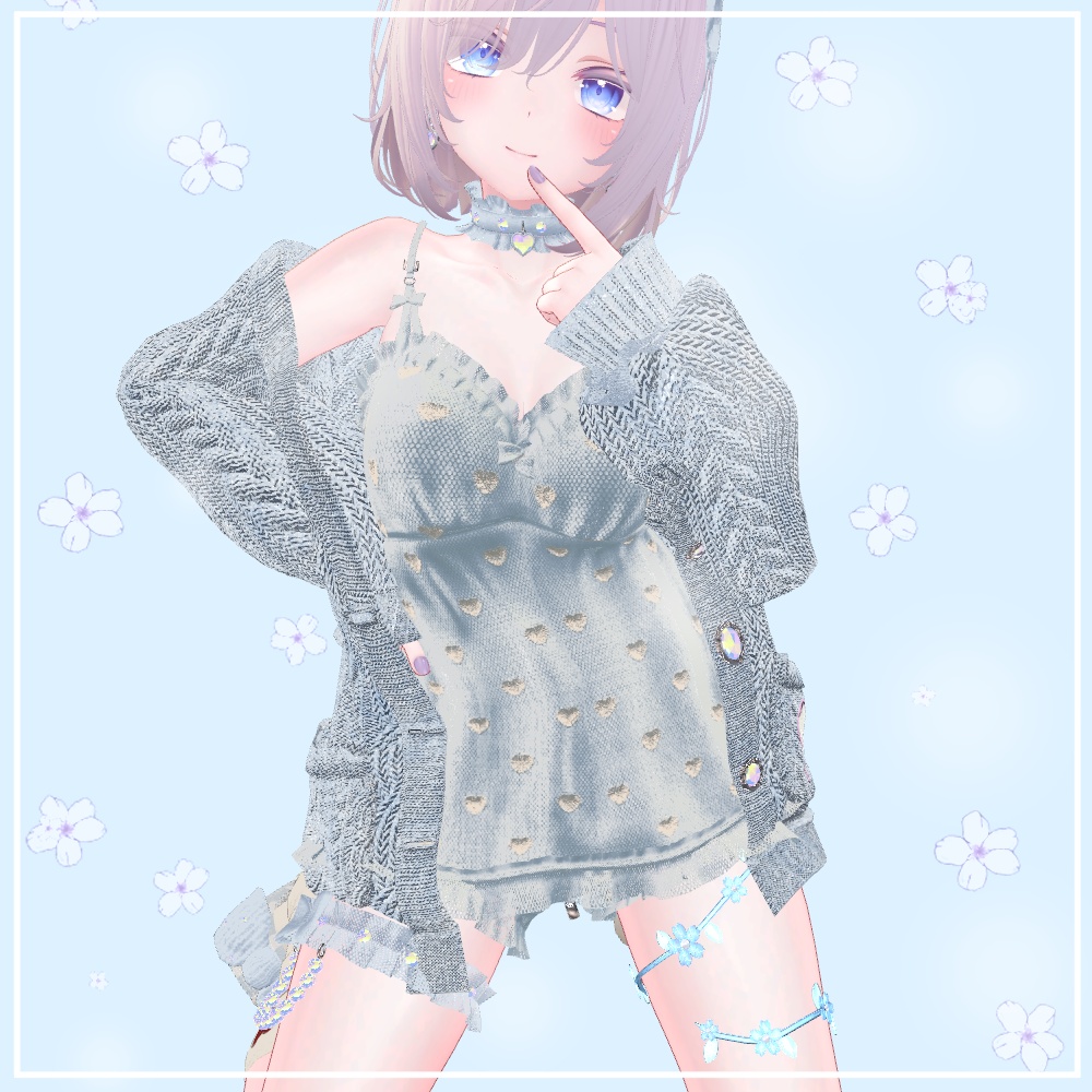 【VRChat想定】Leg Flower (萌・マヌカ対応)