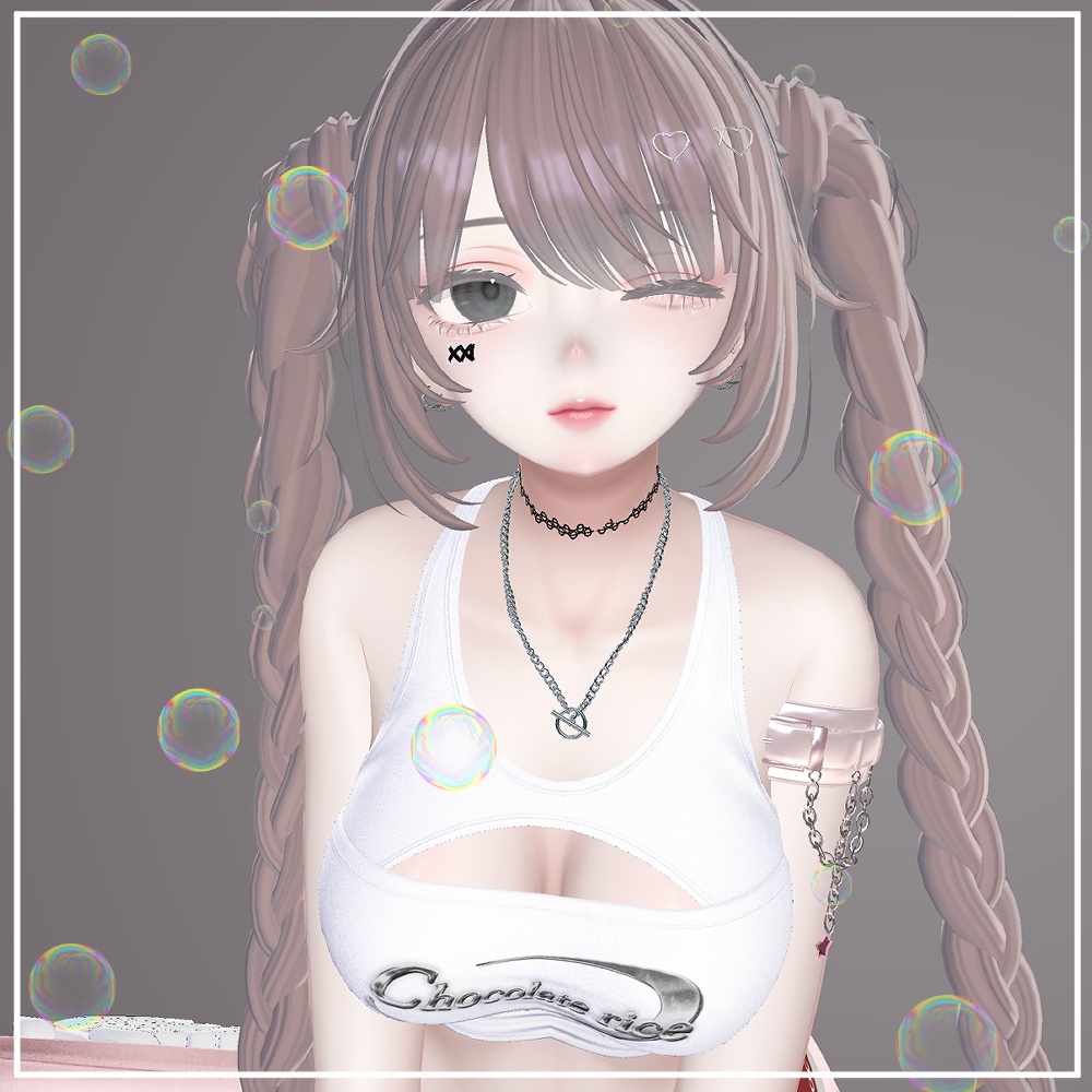【VRChat想定】ArmLeatherChain