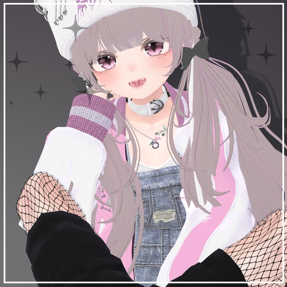 【VRChat想定】Flower Necklace