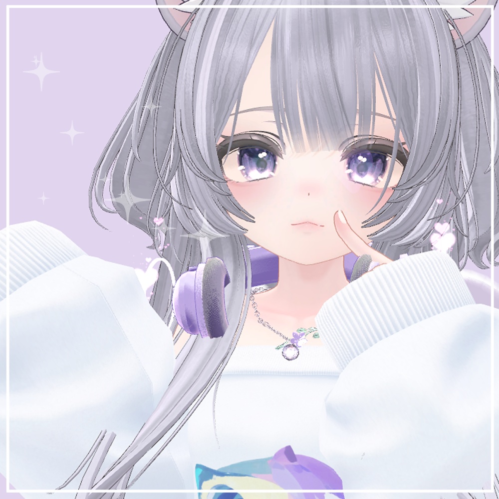 【VRChat想定】Flower Necklace