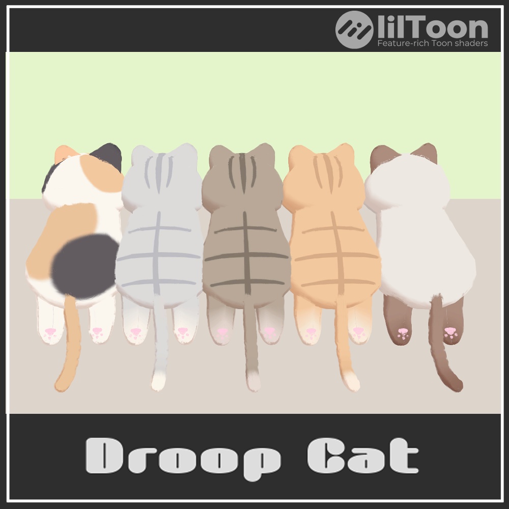 【VRChat想定】Droop Cat