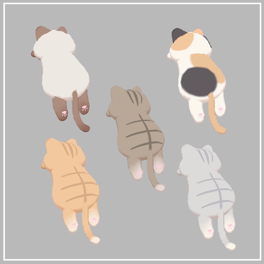 【VRChat想定】Droop Cat