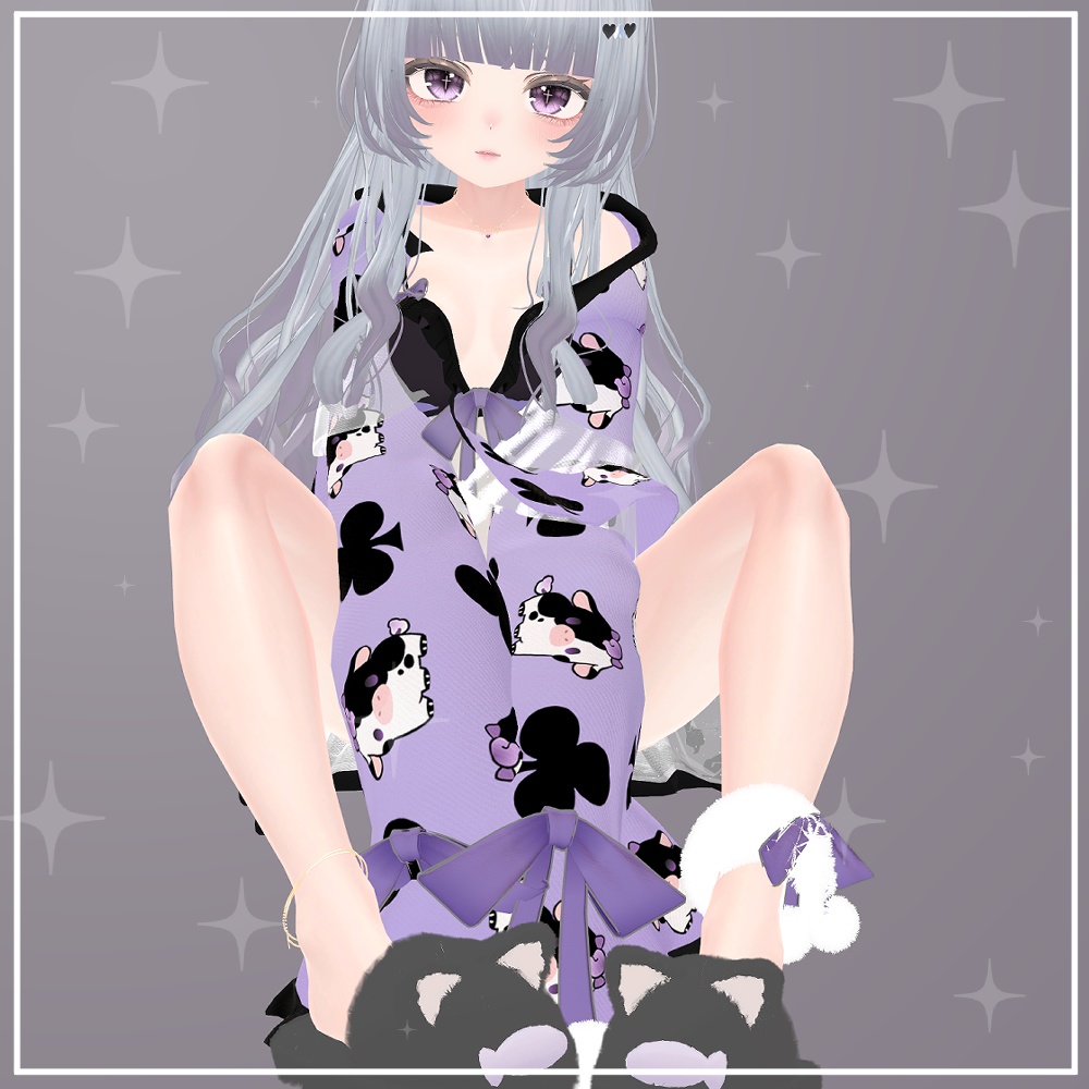 【vrchat想定】starcat Slipper マヌカ対応 Ririri Shop Booth