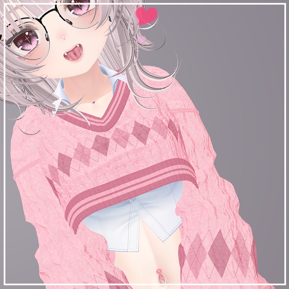 【VRChat想定】Flower Navel(マヌカ対応)