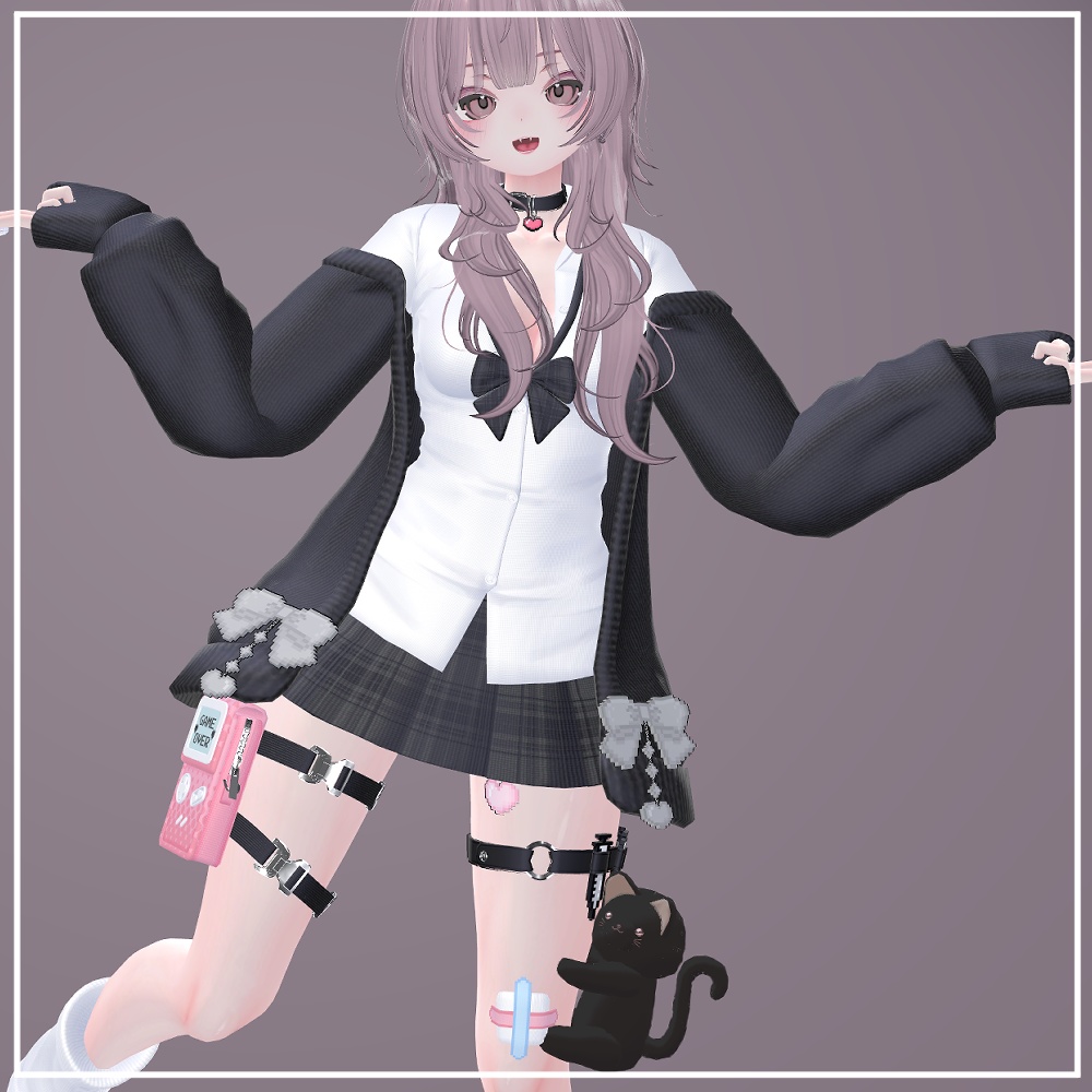 【VRChat想定】Huggy Cat