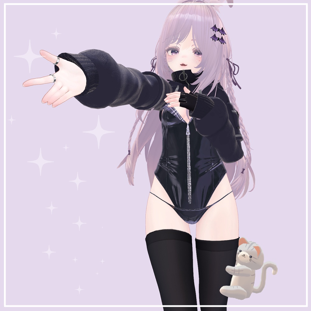 【VRChat想定】Huggy Cat