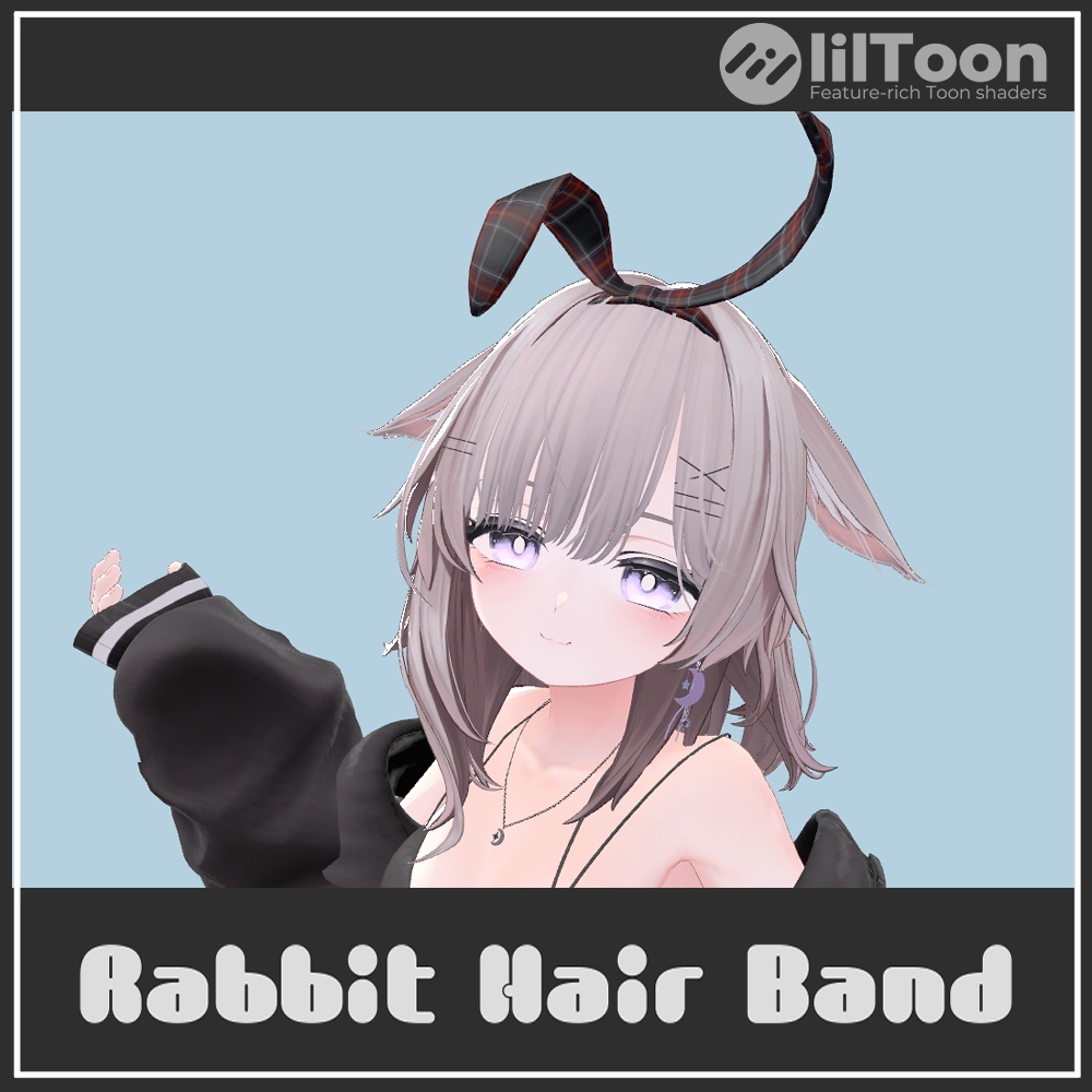 【VRChat想定】RabbitHairBand