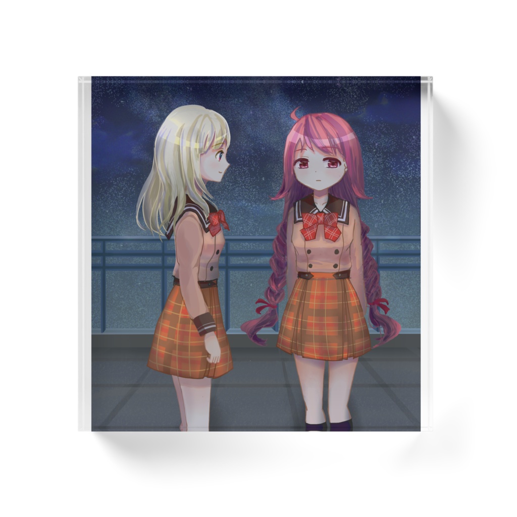 アクリルブロック(白ラビ)