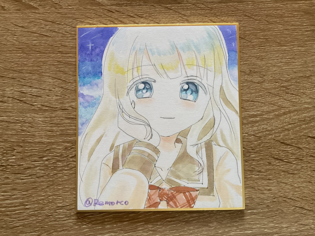 4分の1色紙(寸松庵)