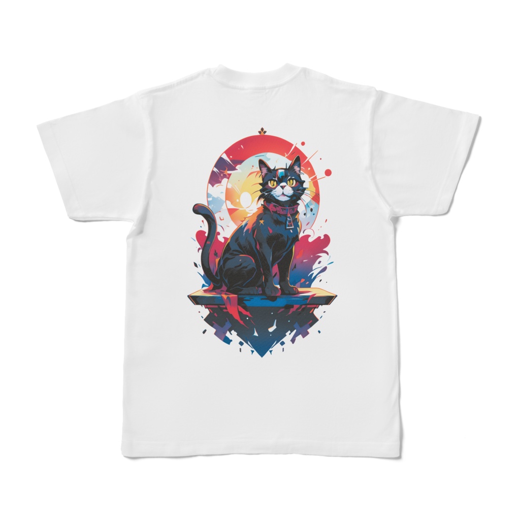 【Tシャツ】創作ぬり絵猫
