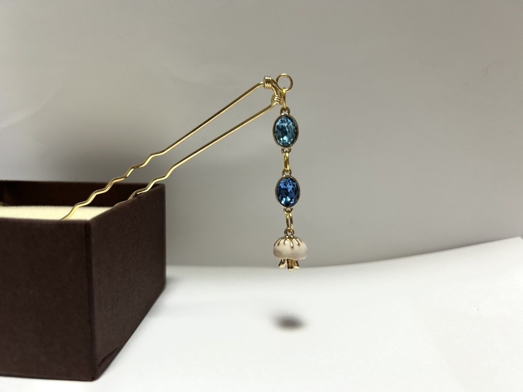 スーズ 白クラゲかんざし