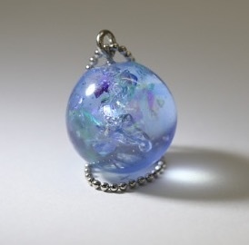 クリアブルーレジンストラップ