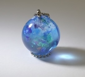 クリアブルーレジンストラップ