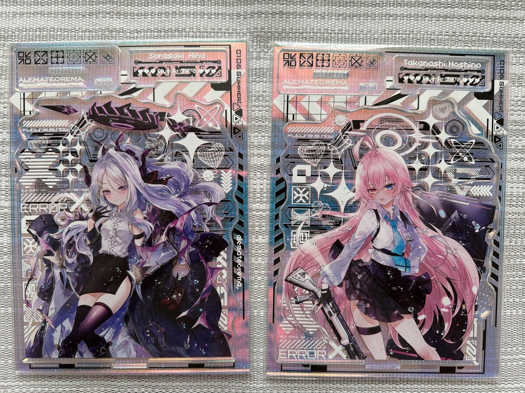 C106夏コミ オーロラアクリルスタンド 4種