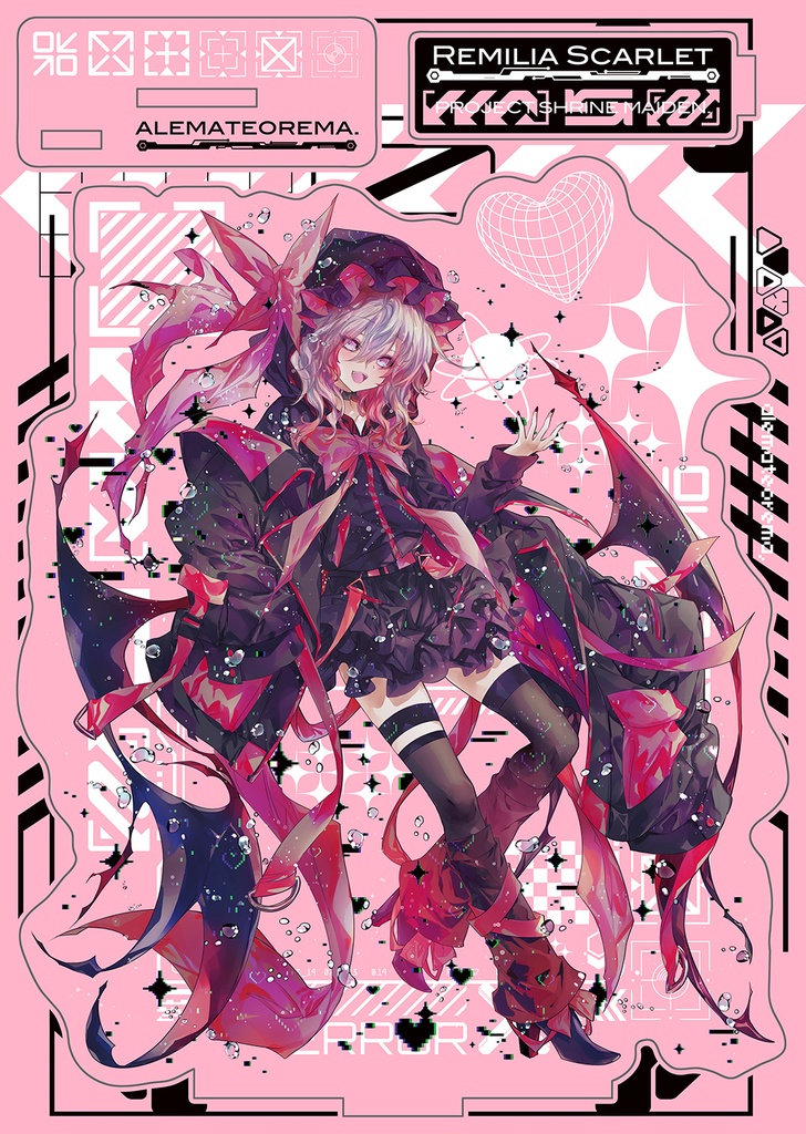 2025秋東方 ネオンカラー(蛍光ピンク)アクリルスタンド（2種）