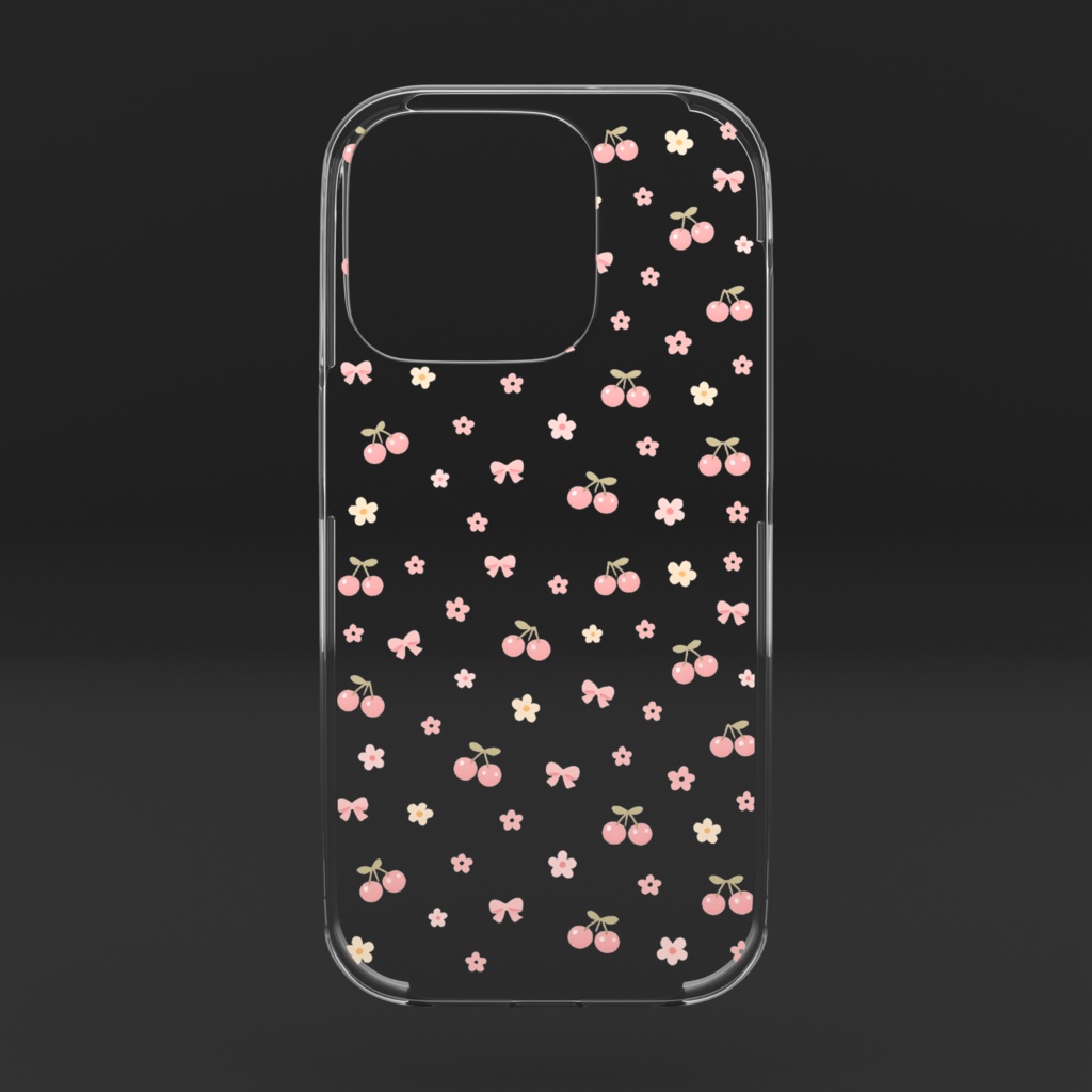 iPhone15pro ケース チェリー