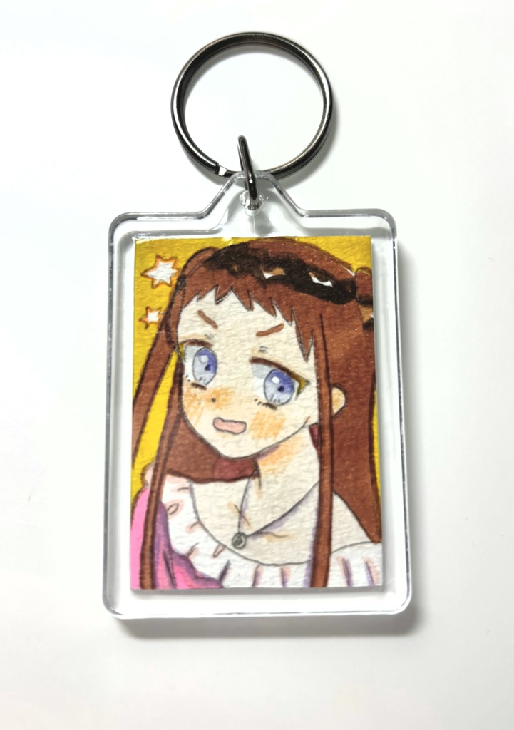 可藍くん原画キーホルダー驚き
