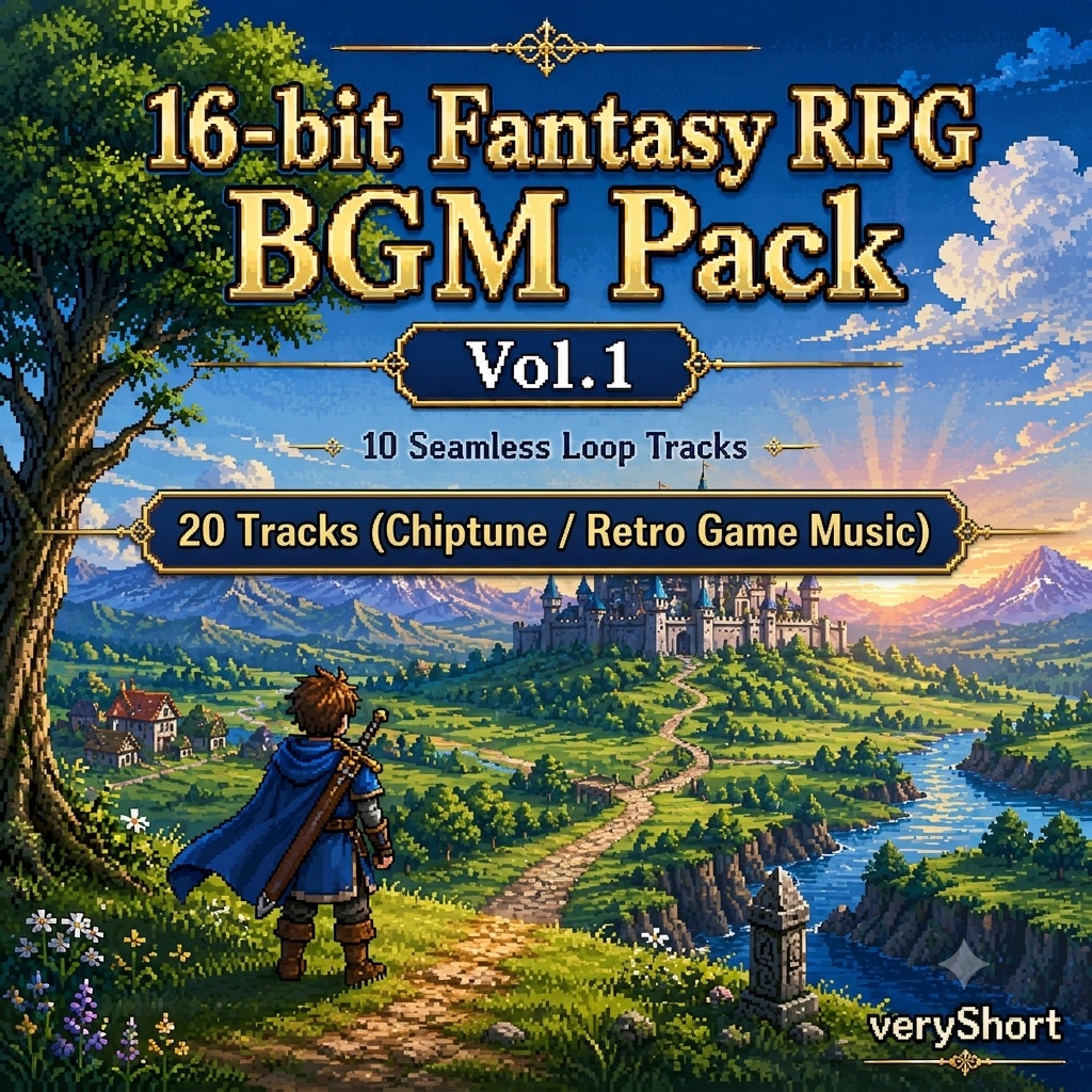 16-bit Fantasy BGM Pack Vol.1|Retro Game & Creative Music Collection