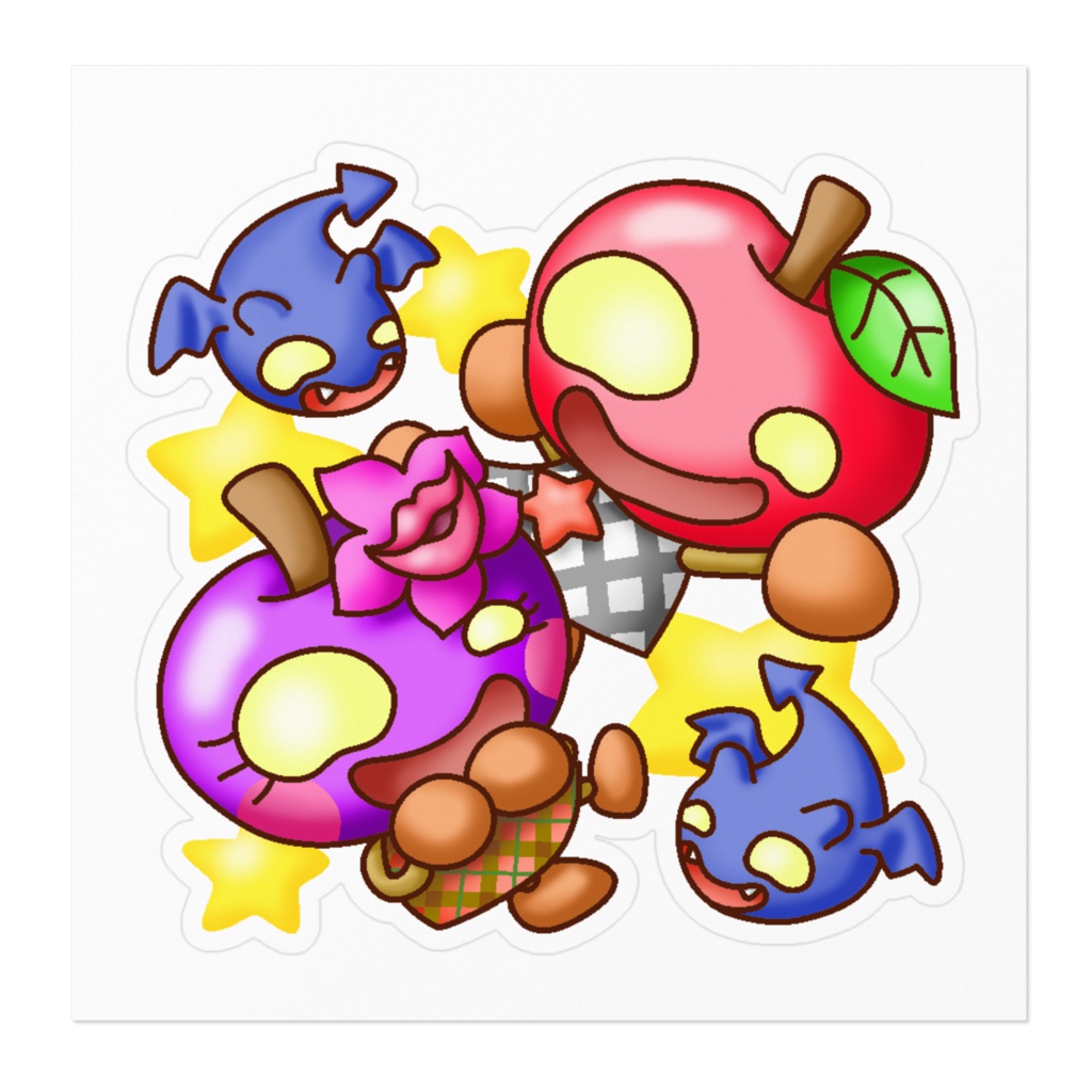 貼ってはがせるステッカー マルム&マルコ