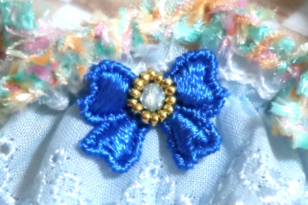 【ぬい小物単品】べんりなえりまき:はるいろレース