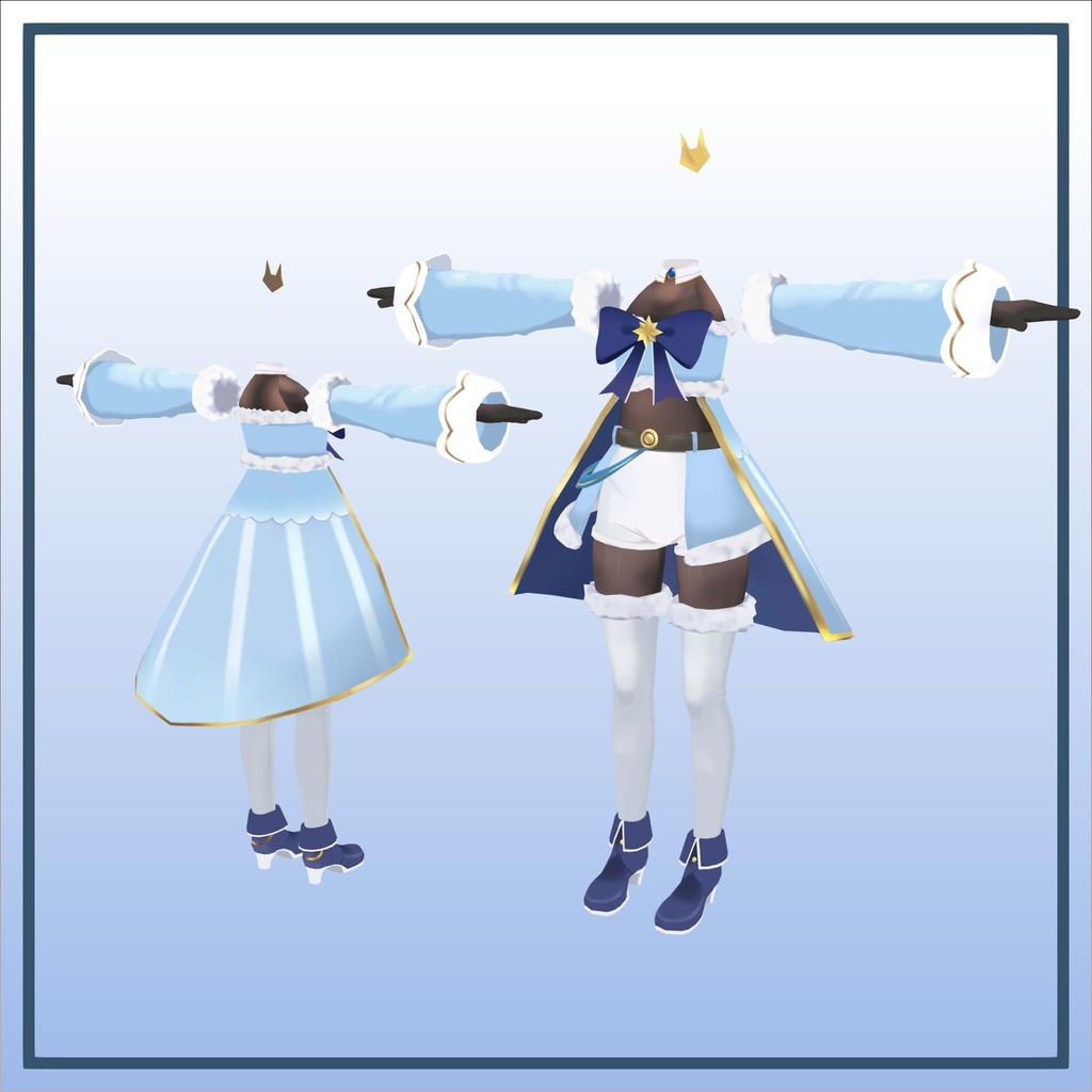 【PB対応】ミント対応衣服/Mint_ Winter clothes VRC用