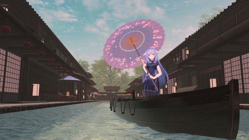 【PB対応】桔梗対応チョンサム/Kikyo_Cheongsam VRC用