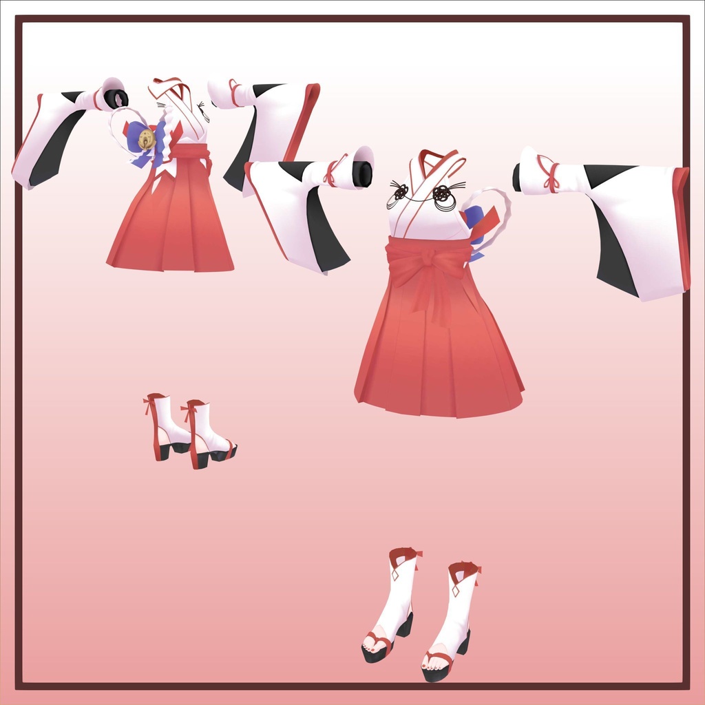 【PB対応】カリン対応みこしょうぞく/Karin_Mikoshozoku VRC用