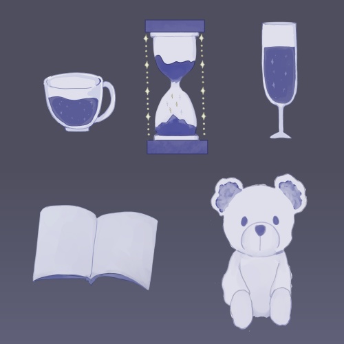 【無料版あり】夜空の小物セット5種