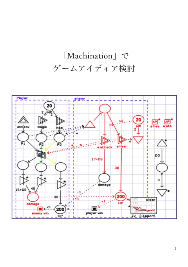 【有料版】「Machination」で ゲームアイディア検討