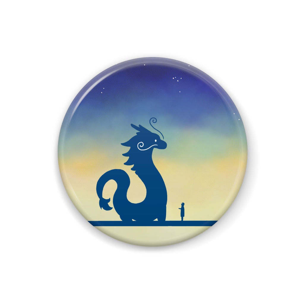 【龍との遭遇】缶バッジ