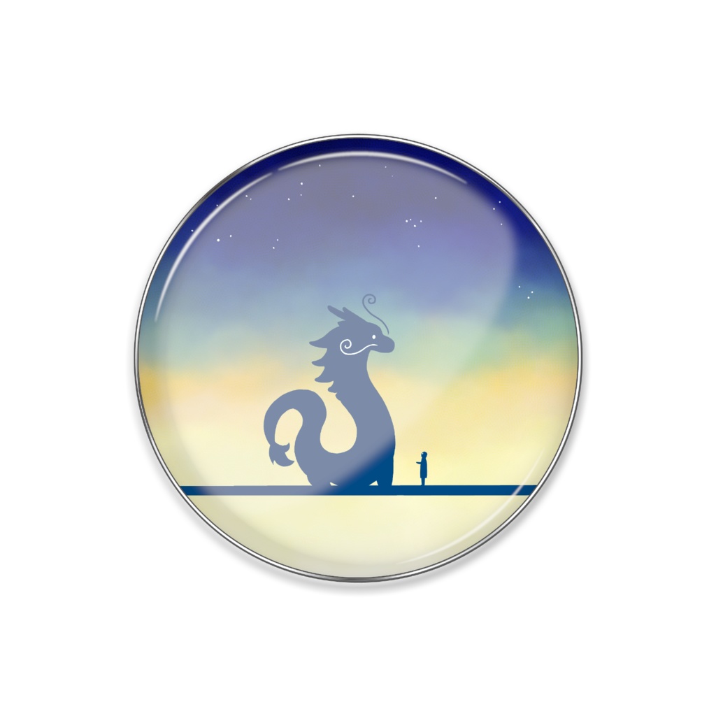 【龍との遭遇】ピンバッジ