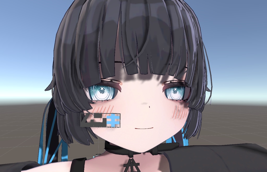むんきちゃんfree nameplate＆背中に浮かべる何か