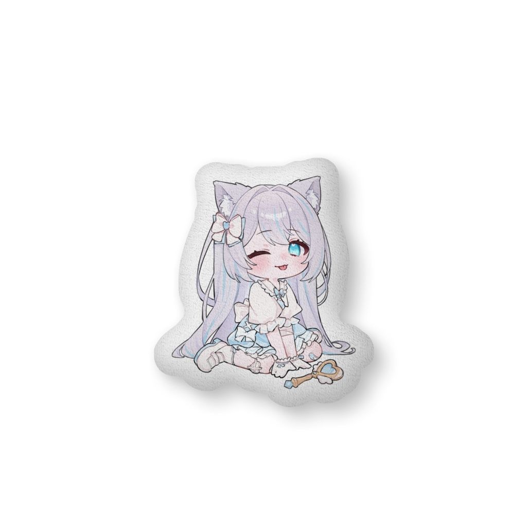 魔法少女しずく ふかふかクッション(舌ペロウインクver.)